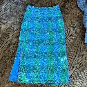Anthropologie Maeve Sequin Skirt